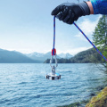 1000 lb Kit d&#39;aimant de pêche magnétique néodymique pour récupérer dans la rivière avec une corde en nylon de 100 pieds 6 mm